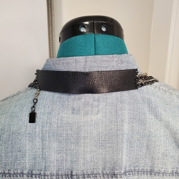 JENNY BIRD MULTI-STRAND CHAIN NECKLACE SILVER GUNMETAL FASHION JEWELRY WOMEN - Picture 3 of 16